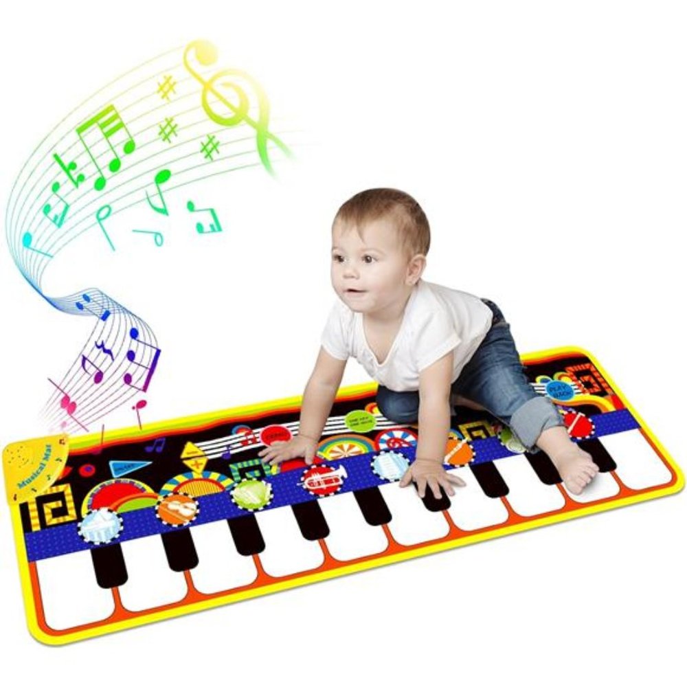 Baby Piano Mat with 25 Music Sounds, Kids Musical Playmat, Early Education Toy